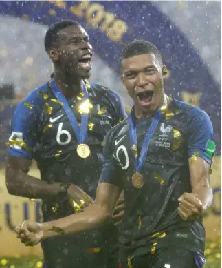  ?? KEYSTONE ?? Paul Pogba e Kylian Mbappé