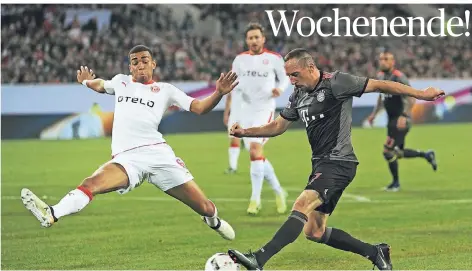  ?? FOTO: H. MUELLER ?? Fortuna Düsseldorf lädt auch Bayern München zum „Telekom Cup“. Frank Ribéry wird allerdings – anders als vor zwei Jahren – nicht dabei sein.