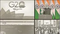  ?? PTI ?? During our G20 presidency, we shall present India’s experience­s, learnings and models as possible templates for others