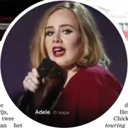  ??  ?? Adele.