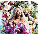  ??  ?? Mit ihren zwei neuen „zarten Pflänzchen“im Arm: Beyoncé behütet die Zwillinge Sir Carter und Rumi