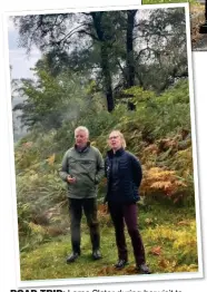  ?? ?? ROAD TRIP: Lorna Slater during her visit to a tree-planting eco project in the Highlands