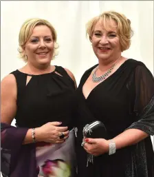  ??  ?? Bernie O’Connell and Geraldine Quirke, Tralee at the Rose of Tralee Rose Ball on Friday night. Photo By Eye Focus