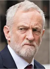  ??  ?? Meltdown: Jeremy Corbyn yesterday