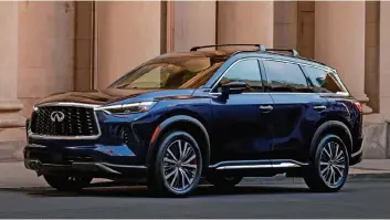  ?? ?? The 2024 Infiniti QX60 is a premium midsize crossover utility vehicle.