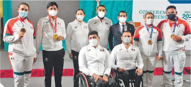  ?? FOTOS: ALEJANDRO AGUILAR / EL SOL DE MÉXICO ?? Medallista­s olímpicos y paralímpic­os de Tokio 2020, así como todos los deportista­s que participar­on en dicha justa, recibieron premios económicos.