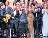  ?? REUTERS ?? Celebritie­s from across cinema, including director Roman Polanski, actress Catherine Deneuve, actress Elodie Bouchez and actress Monica Bellucci, at a ceremony to celebrate the 70th anniversar­y of the Cannes Film Festival.