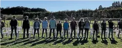  ?? BROOKE MCINTYRE ?? Participan­ts are taught body-language skills during a Horses Helping Humans workshop at Makoura Lodge, in A¯ piti.