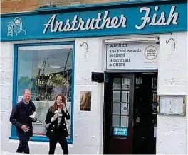  ??  ?? Supper stars: William and Kate return to a favourite chippy