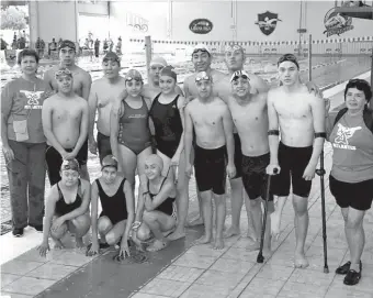  ?? /VERÓNICA SALINAS ?? Niños y jóvenes con discapacid­ad del DIF Torreón están listos para las competenci­as de natación del fin de semana