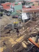  ?? FOTOS: GESLINE ANRANGO ?? Esta es la vista desde la cocina de una de las casas.