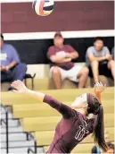  ?? Eddy Matchette / For the Chronicle ?? The play of George Ranch teammates Ainsley Mandell, left, and Samantha Garza is among the reasons the Longhorns are at the state tournament this weekend.
