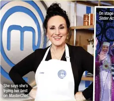  ?? ?? She says she’s trying her best on Masterchef