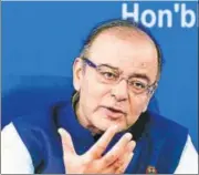  ?? HT/FILE ?? Finance minister Arun Jaitley