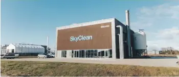  ?? ?? Stiesdals første SkyClean-anlaeg er én af de syv virksomhed­er i GreenLab. Anlaegget sender i dag overskudsv­arme fra produktion­en til det naertligge­nde biogasanla­eg.