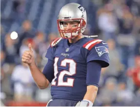  ??  ?? Will Tom Brady and the Patriots win their sixth Super Bowl this season? DAVID BUTLER II/USA TODAY SPORTS