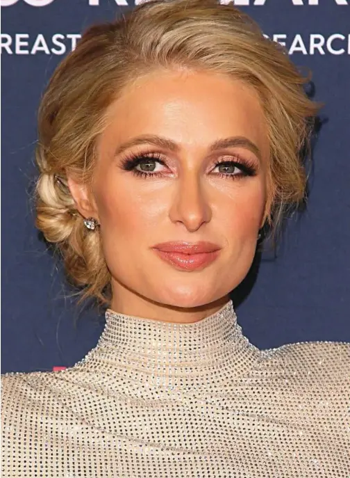  ?? File/tribune News Service ?? Paris Hilton attends the Women’s Cancer Research Fund’s benefit gala at the Beverly Wilshire Hotel on Feb.27, 2020.