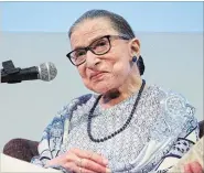  ?? CARON CREIGHTON THE ASSOCIATED PRESS ?? US Supreme Court Justice Ruth Bader Ginsburg is the subject of the documentar­y "RBG.”