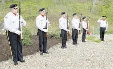  ?? Courtesy photo ?? Veterans Honor Guard members (from left) Gary Aaron, Andy Anderson, Bill Wildman, Ron Hart, Judith Winchell and Charlie Breitzke are pictured during a recent ceremony. The honor guard is seeking new members and wants everyone to know its services are available.