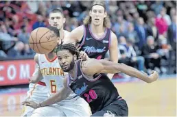  ?? MICHAEL LAUGHLIN/SUN SENTINEL ?? The Heat, who rank 26th in the NBA in turnovers, committed 20 on Tuesday night.