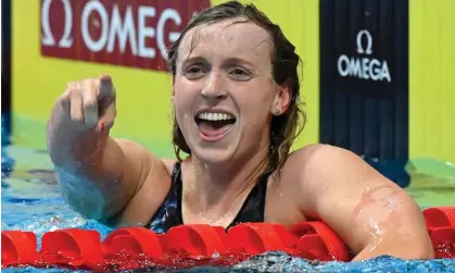  ?? Photograph: Tibor Illyes/EPA ?? Katie Ledecky: ‘It’s pretty wild because I feel like just yesterday I was in Barcelona at my first worlds’.