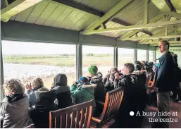  ?? A busy hide at the centre ??