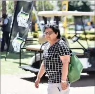  ?? PICTURE: ITUMELENG ENGLISH/AFRICAN NEWS AGENCY/ANA ?? ANC deputy secretary general Jessie Duarte makes her way at Nasrec expo ahead of the ANC Elective Conference, Johannesbu­rg.