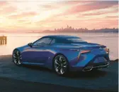  ?? LEXUS ?? The 2024 Lexus LC 500 convertibl­e gets 471 horsepower and 398 pound-feet of torque out of its V-8 engine.