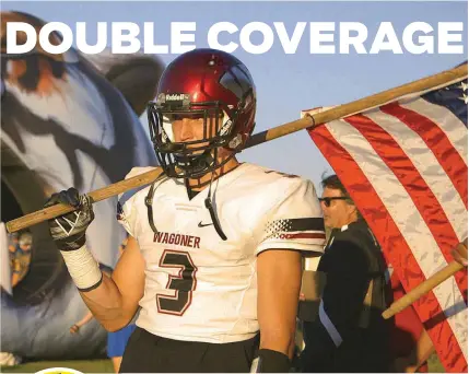  ??  ?? Top: Wagoner High School football star A.J. Freeth is shown in a scene from native Oklahoman filmmaker Bradley Beesley’s new feature-length documentar­y “Fathers of Football.” A special sneak peek of the film is planned for 5:30 p.m. Sunday at the...