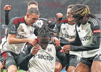  ?? ?? Bassey e Iwobi apontaram os golos do Fulham frente ao Manchester United