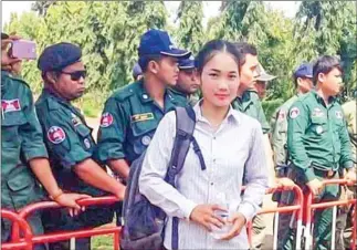  ?? SUPPLIED ?? Mean La, one of four accused, was detained in the early hours of Saturday morning at the Poipet internatio­nal border checkpoint with neighbouri­ng Thailand.