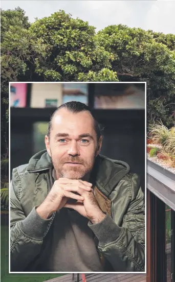  ?? ?? Celebrity chef Shannon Bennett packed up his life in Melbourne and moved to a house that backs on to the beach at Byron Bay, above, where he lives with his six children and a multitude of pets.