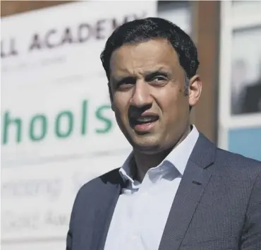  ?? ?? Scottish Labour leader Anas Sarwar has been accused of hypocrisy by the SNP