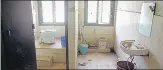  ?? DEEPAK GUPTA/HT PHOTO ?? Toilets in various department­s of LU are in bad condition and not cleaned regularly.