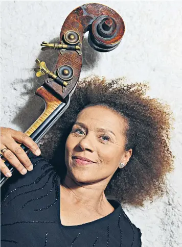  ??  ?? The classical music system is biased against black musicians, who have a lack of role models and face discrimina­tion, says Chi-chi Nwanoku, the founder of Britain’s first orchestra made up entirely of black and minority ethnic players