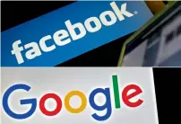  ?? AFP ?? Facebook and Google share some revenue with news organisati­ons on certain platforms. —