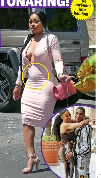  ??  ?? Är Blac Chyna gravid? Enligt pojkvännen är det inte en omöjlighet... Chyna och YBN Almighty Jay har bara dejtat i några månader.