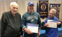  ?? COURTESY PHOTO ?? The Aston Lions Club welcomed Dave Augustine as their newest member earlier this month. His sponsor is Lion Steve Allman. At a recent meeting are, from left, club President William Harkins, Augustine and Allman.