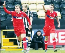  ?? PICTURE: Dan Westwell ?? WYKE THE SPIKE: Charlie Wyke nets the opener