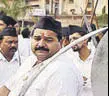  ?? HT FILE ?? RSS workers take part in a shastra puja event in Bhopal on October 25, 2015.