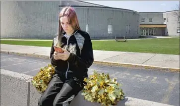  ?? Danna Singer ACLU ?? SCHOOL OFFICIALS in Mahanoy City, Pa., suspended Brandi Levy as a cheerleade­r for posting an F-word rant online after she didn’t make the varsity team. An appeals court sided with her against the school district.