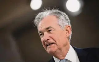  ?? Drew Angerer/Getty Images ?? Chairman Jerome Powell is leading what the author calls the Federal Reserve’s new agenda to mitigate the threat that climate change poses to the financial system.