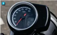  ??  ?? 1. The instrument panel remains same. No connectivi­ty features here. 2. Engine remains same as H’ness CB350, but exhaust is new