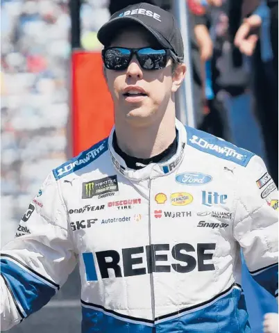  ?? STEVE HELBER/AP ?? NASCAR driver Brad Keselowski says he hasn’t decided yet whether to get vaccinated against COVID-19.