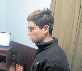  ??  ?? Sospechoso. El joven de 21 años trabaja en un frigorífic­o de la zona.