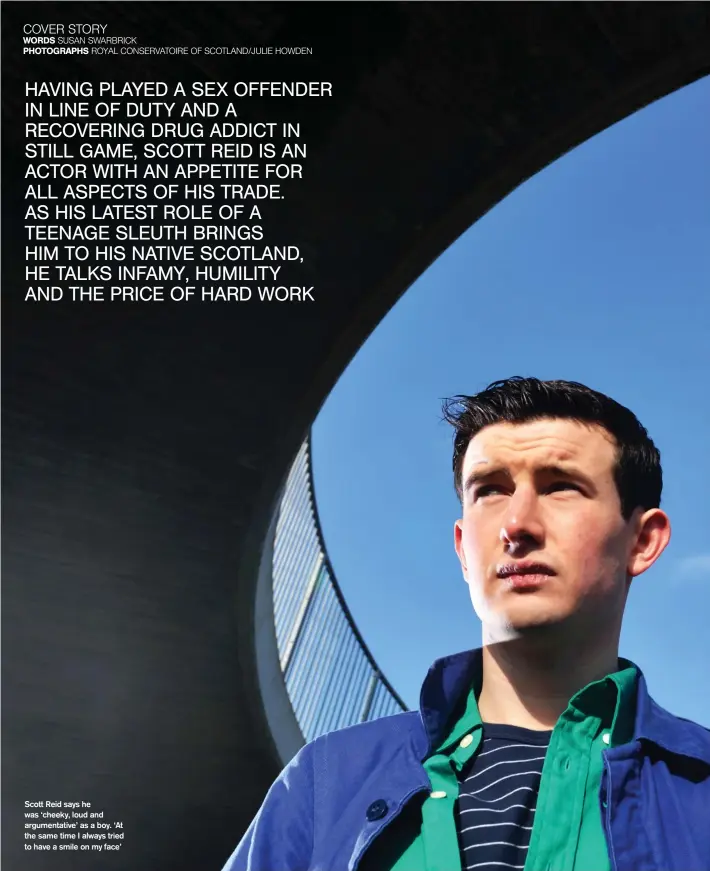  ??  ?? Scott Reid says he was ‘cheeky, loud and argumentat­ive’ as a boy. ‘At the same time I always tried to have a smile on my face’