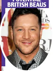  ??  ?? Flirty: Meghan compliment­ed X Factor winner Matt Cardle, above, and was warned off dating Ashley Cole, top