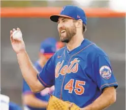  ?? AP ?? Michael Wacha is also making a bid to be in Mets rotation.