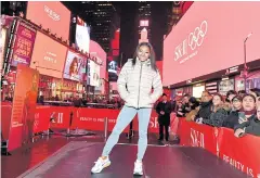  ??  ?? RIGHT SK-II And Simone Biles took over Times Square to announce the upcoming VS animated series.
BELOW Comments and tweets from trolls about how Simone Biles looked or behaved spanned across digital billboards in Times Square.