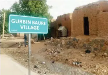  ??  ?? Gurbi village, a border community to Rugu forest, the enclave of bandits